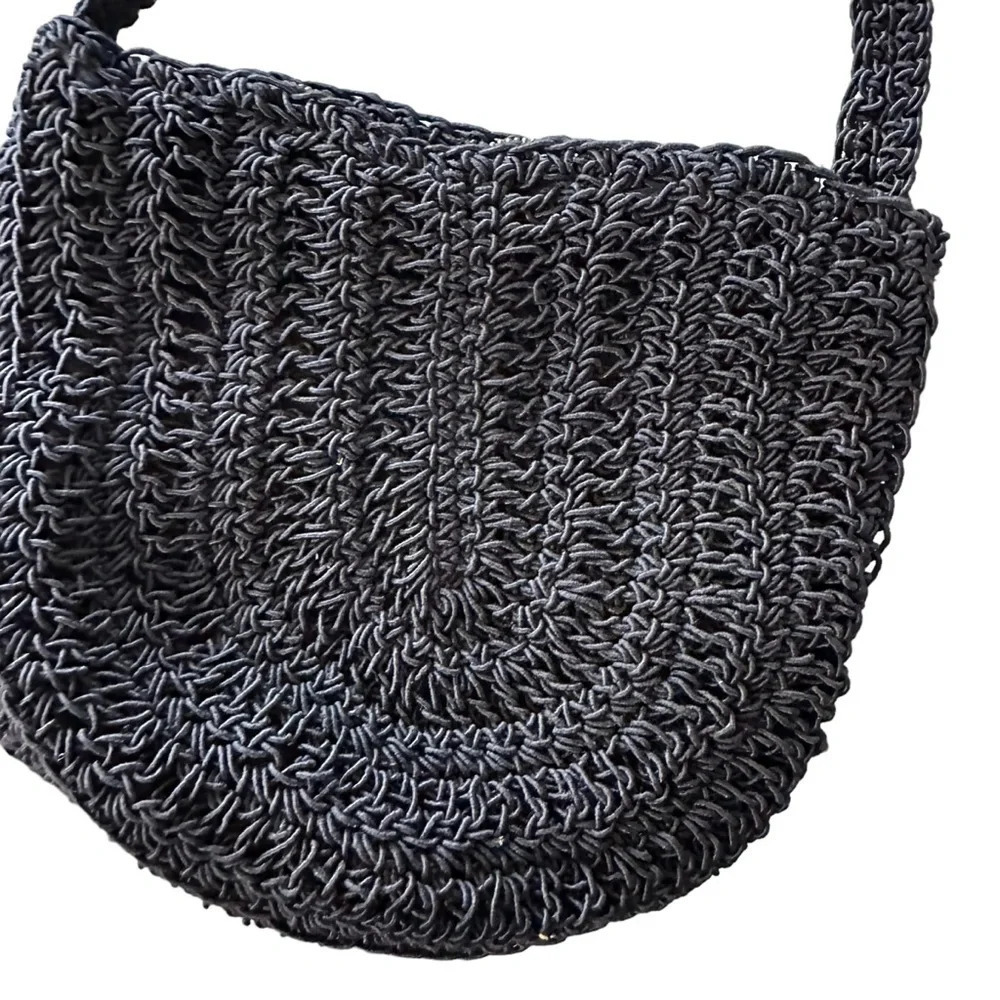 Walborg vintage Made in Italy small crochet blue purse - Picture 4 of 4